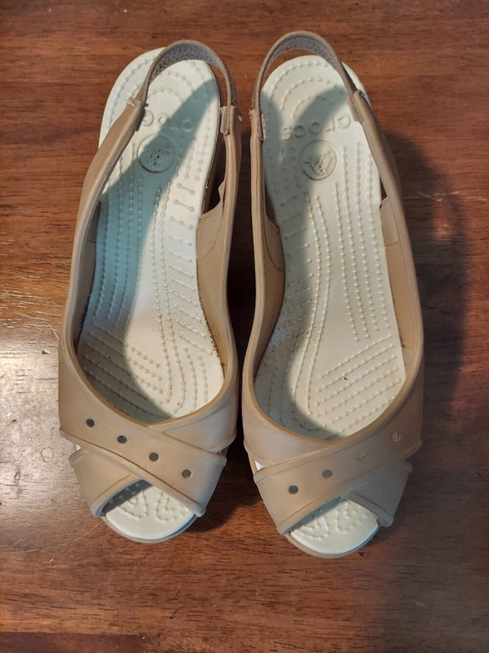 Crocs wedge slingback sandals